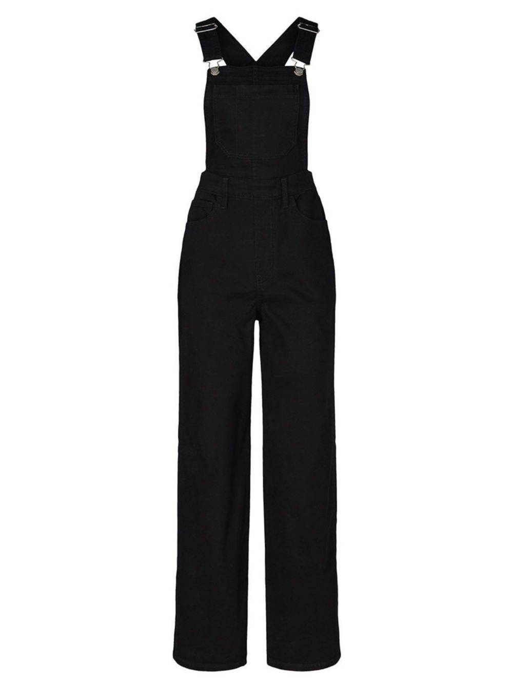 Levi's Black Denim Loose Overalls 28